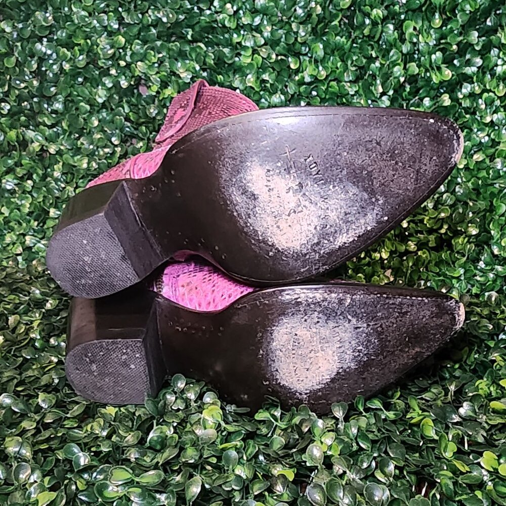 Exotic Python Western Booties - image 5